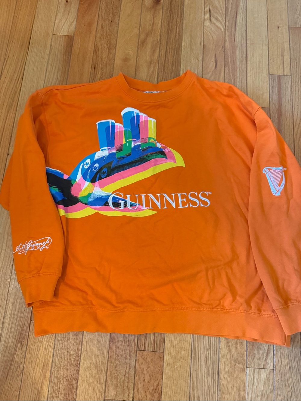 RARE Guinness X Arches Collaboration “Glitch Art” Crewneck